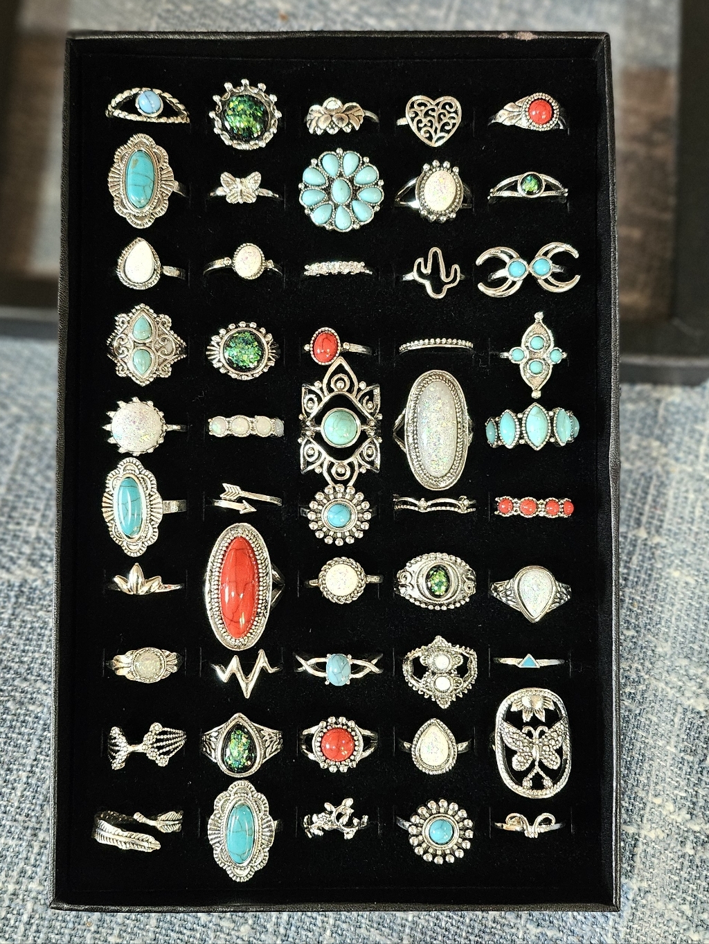 50 Pcs Mixed Cocktail Rings